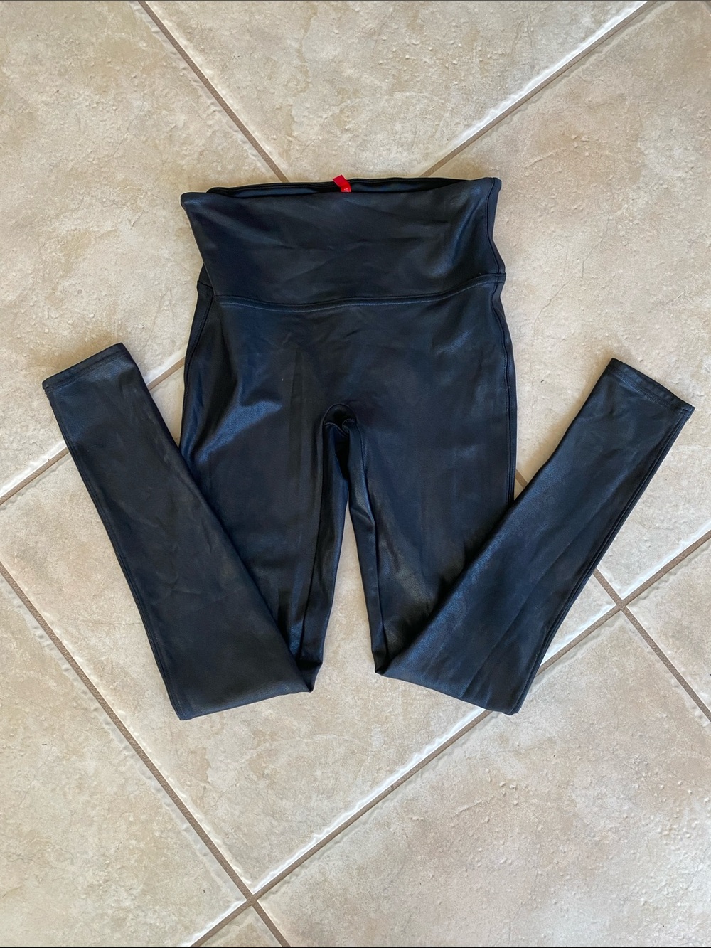 Spanx Black Faux Leather Leggings